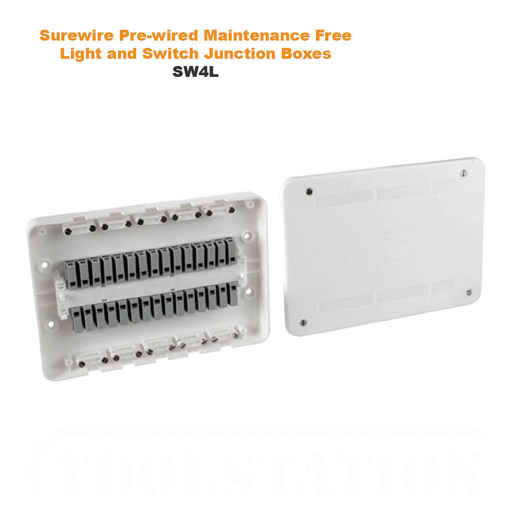 Surewire Pre-wired Maintenance Free Light and Switch Junction Boxes SW4L & SW2L | TG Engineering Plastics Limited