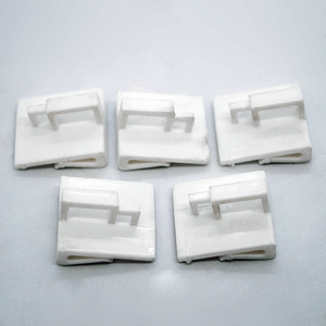 x20 pack of white plastic ceiling clips | TG Engineering Plastics Limited