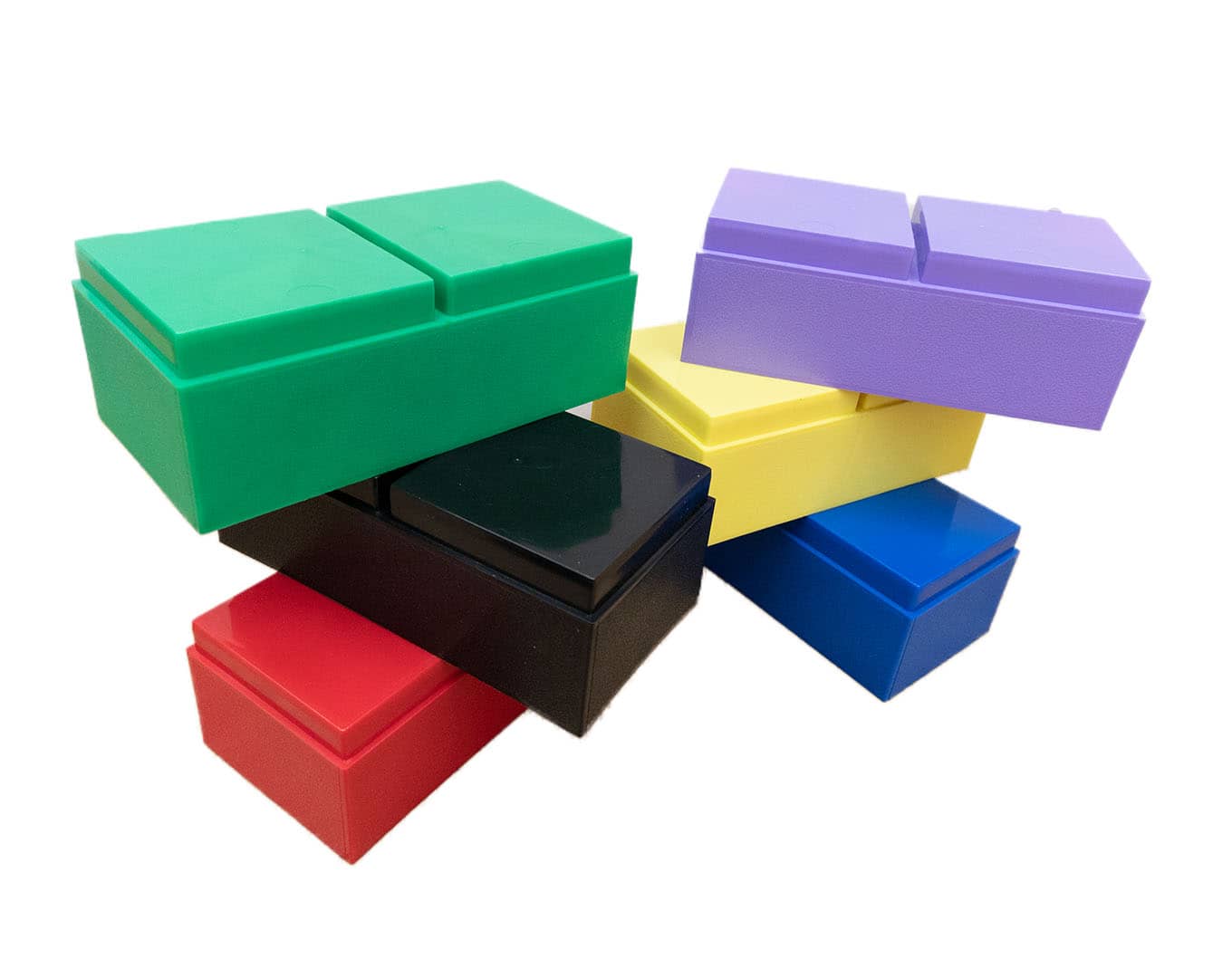 Rexun Classic Big Bricks Toy for Toddlers Packed by Interlocking Box 128Pcs Building Blocks Set 